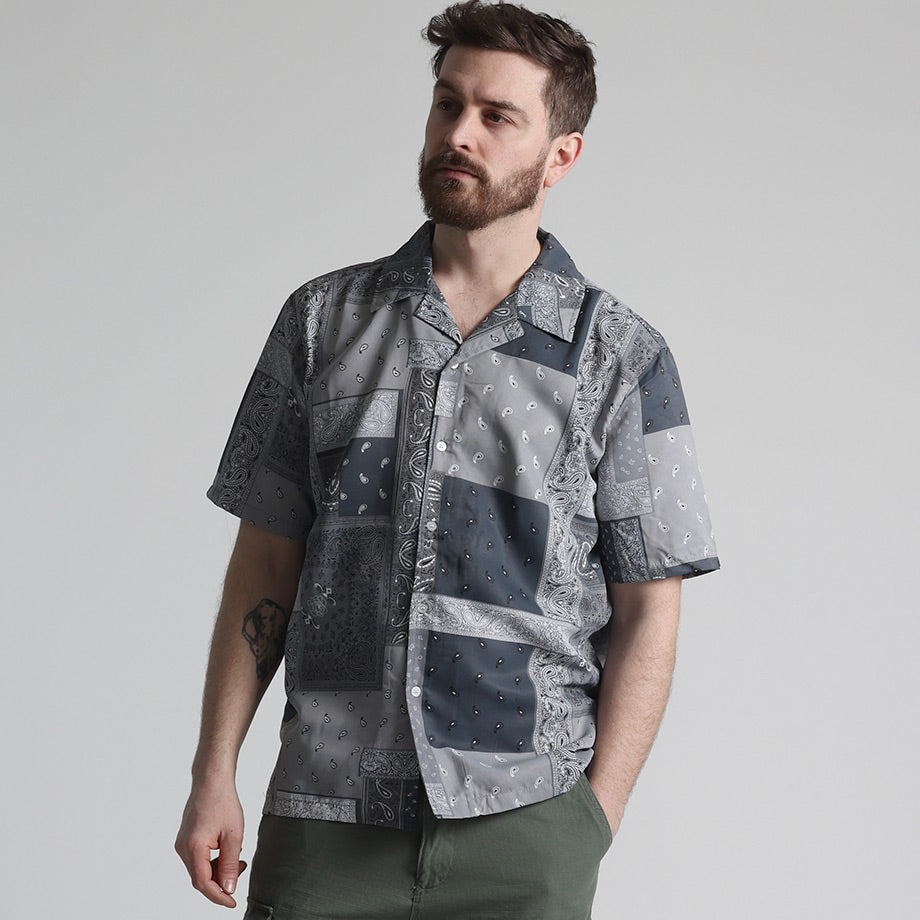 Bandana Print Masculine Shirt - Ready-to-Wear