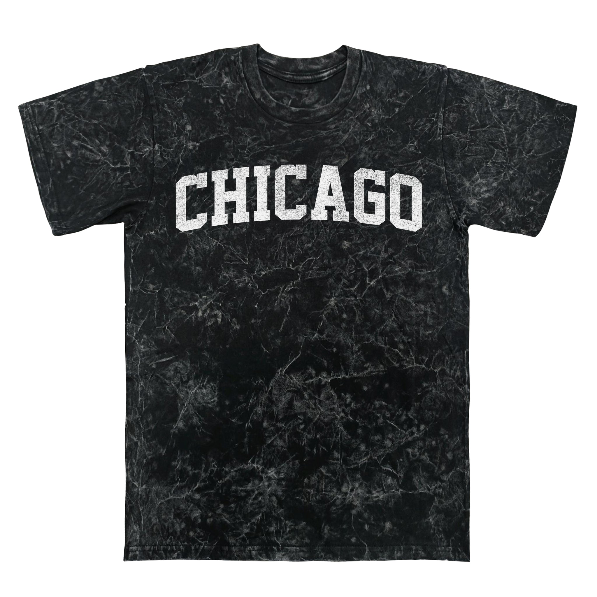 Chicago Skyline // Retro Vintage Faded Style Design - Chicago - T-Shirt