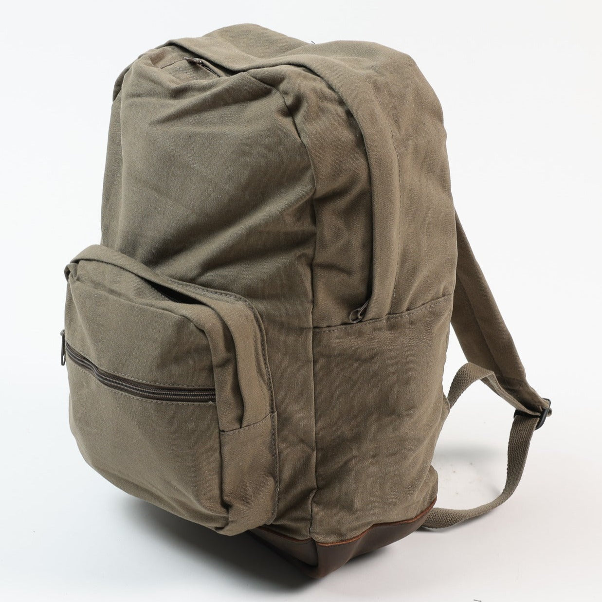 Vintage Canvas + Leather Teardrop Backpack – JackThreads